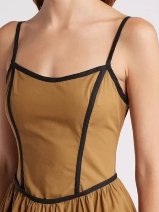 Moon River Tan Midi Sundress - Picture 2 of 4